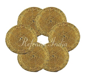 Home Decorative Beaded <b>Table</b> <b>Coaster</b> Bulk Supplier and Manufacture by Refratex India Made in India for Best Quality and Low Pri - Product Image 4