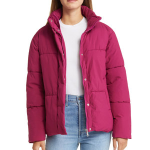 High Quality Coated <b>Slim</b> <b>Fit</b> Women's Puffer Quilted <b>Jacket</b> with Stand Collar Latest Design Men's Coat - Product Image 4