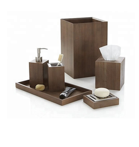 Juego de baño de madera ecológico Venta caliente Juego de baño moderno personalizado ecológico para el hogar del hotel - Product Image 2