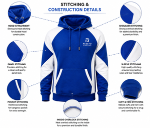 wholesale <b>pullover</b> <b>mens</b> customized logo printing high quality fashionable streetwear factory price new design panel hoodies <b>men</b> - Product Image 5