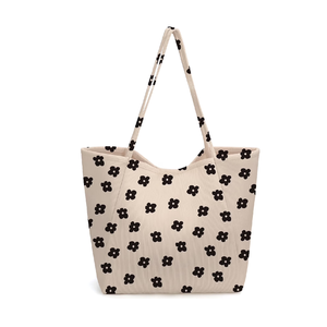 Bangladesh กระเป๋าช้อปปิ้งสำหรับผู้หญิงมีกระเป๋าซิปพิมพ์ลายมีสไตล์ - Product Image 5