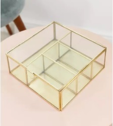 Caja de Metal para joyería de cristal, tamaño pequeño, artículos de mesa de alta demanda, hecho a mano, clásico, indio, venta al por mayor, caja de Metal para joyería - Product Image 4