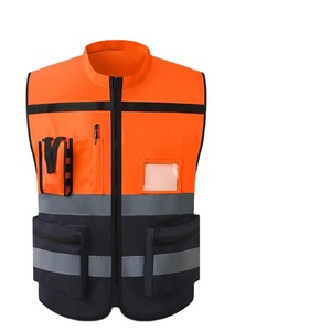 Chaleco de seguridad de alta visibilidad, camisa reflectante de seguridad para construcción de malla de poliéster 100% - Product Image 1