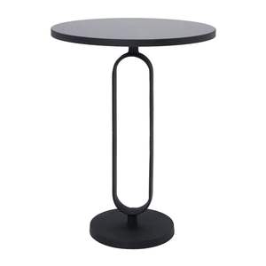 Table d'appoint ronde contemporaine en métal avec plateau en verre parfaite pour les espaces de vie et les bureaux modernes - Product Image 2