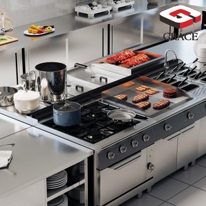 Équipement de <span class=keywords><strong>cuisine</strong></span> <span class=keywords><strong>professionnel</strong></span> en acier inoxydable certifié CE NSF, <span class=keywords><strong>fabricant</strong></span> d'équipements de restauration pour hôtels et restaurants - Product Image 1