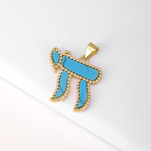 QIKU Ciondoli <span class=keywords><strong>Alfabeto</strong></span> <span class=keywords><strong>Ebraico</strong></span> Chai all'Ingrosso, Placcati in Oro 18K, Amuleti Portafortuna della Cultura Ebraica per Creazione di Gioielli - Product Image 4