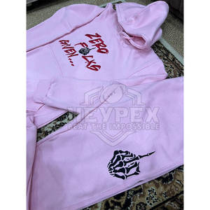 Meilleur prix Ensemble de survêtement pour hommes sur mesure Sweat à capuche et pantalon chauds pour l'hiver 100% coton en vente - Product Image 4