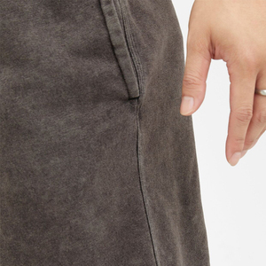 Haute qualité hommes décontracté solide Fitness Shorts Premium coton polaire acide lavage noir surdimensionné Joggers taille élastique respirant - Product Image 5