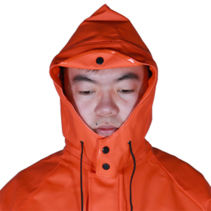 ชุดเสื้อแจ็คเก็ต PVC สะท้อนแสงพร้อมกางเกงกันฝนสำหรับเพาะเลี้ยงสัตว์น้ำทางทะเลงานเหมืองและลาดตระเวนบนภูเขา - Product Image 2