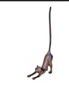 Cast Iron Cat Paper <b>Towel</b> Holder Free <b>Standing</b> Kitchen Dispenser Organizer Use - Product Image 1