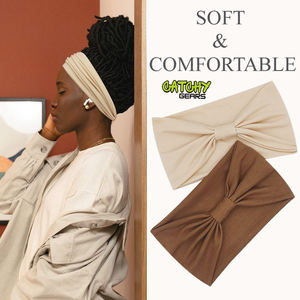 Bandeaux à carreaux unis pour femmes bandeau de cheveux en tissu bandeaux à nœud accessoires de cheveux bandeau de cheveux - Product Image 1