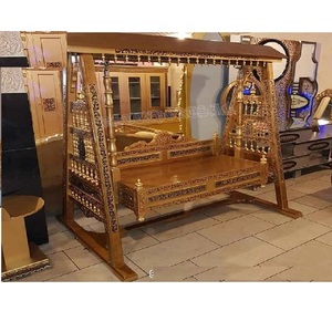 Columpio tallado a mano de diseño exclusivo para sala de estar, Columpio de madera de teca hecho a mano de diseño moderno, Columpio de madera de teca de calidad superior - Product Image 1