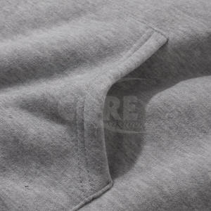 Haute qualité hommes coton mélangé sweats à capuche sweat respirant pull en gros basiques Streetwear sweat à capuche - Product Image 5