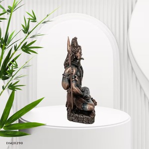 Shiva Murti ทองเหลืองทำด้วยมือสไตล์อินเดียที่ทันสมัยสัญลักษณ์ของพลังและความสงบสุขสำหรับของขวัญ Puja การเยียวยา vaastu ขาย - Product Image 3