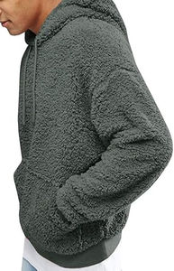 Custom logo mens <b>sherpa</b> <b>hoodie</b> 100 percent cotton OEM supplier wholesale fast shipping OEM mens heavyweight - Product Image 2