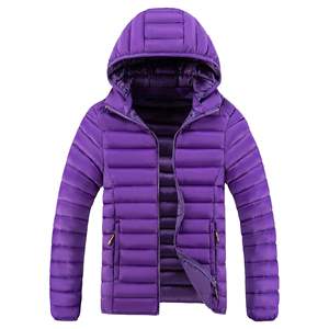 Abrigo de invierno con capucha-Parkas gruesas-Chaqueta de exterior de plumón de pato blanco - Product Image 1