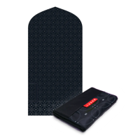 Machine de haute qualité bleu scandinave Mihrab TAKVA Singapour The Pocket Sejadah (édition limitée) Tapis de prière portable en polyester