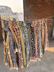 100% Cotton Sarong for Women Beach <b>Wrap</b> Scarfs Hand Made Block Printed Bagru Dabu Sarongs Pareo Scarfs Customized Sarongs - Product Image 2