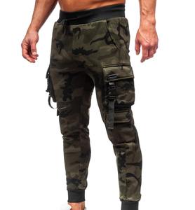 Pantalon cargo en coton pour homme avec cordon de serrage Fabriqué au Pakistan Nouveau pantalon cargo de jogging à imprimé intégral tendance Taille haute - Product Image 5