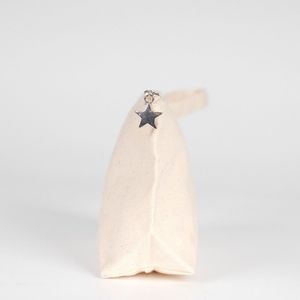 Pochette en toile de coton naturel avec sangles 9 x 5 x 2 pouces - Product Image 2