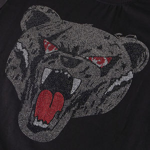 เสื้อยืดปักพลอยเทียมสำหรับผู้ชายประดับด้วยหินไรน์สโตนแบบสั่งทำ - Product Image 2