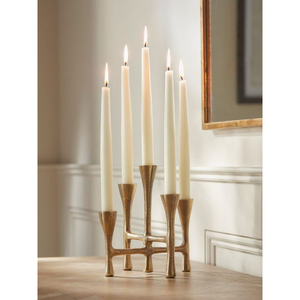 Bougeoir en forme de branche d'arbre bougeoir en métal pour la décoration de centres de table de mariages avec couleur marron - Product Image 2