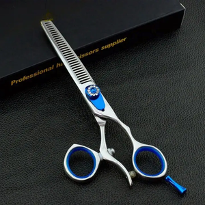 Tornillos negros brillantes plateados, nuevo diseño de moda, tijeras de peluquero de belleza, tijeras planas, tijeras para el cabello - Product Image 5