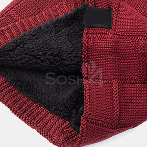 Design Your Own Style Best Quality 100% <b>Wool</b> <b>Beanie</b> Hats Reasonable Price Custom Made Jacquard Common Fabric Made in Pakistan - Product Image 5
