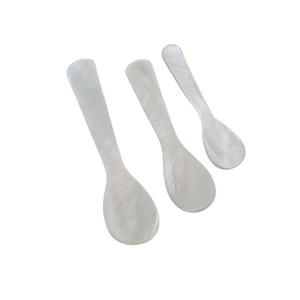 Cuchara Iridiscente de Nácar con Exquisito Mango Adornado con Perlas, Cuchara de Servicio de Postre de Lujo Amarilla, Logotipo Personalizado - Product Image 5