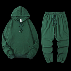 Venta al por mayor 100% algodón polar patrón sólido Plus tamaño 2 piezas conjunto niños invierno Jogger trajes con capucha de Pakistán - Product Image 4
