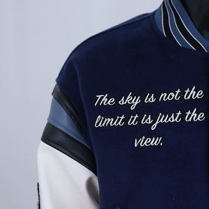 Veste universitaire en chenille de haute qualité, tendance, streetwear, vente chaude, style cool, patchs en laine, vestes d'hiver pour hommes - Product Image 2