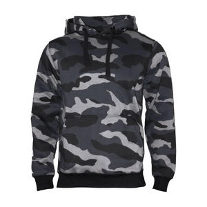 Sweats à capuche décontractés à épaules tombantes, imprimé camouflage respirant, pour hommes et femmes, automne, tricoté, anti-rétrécissement, anti-plis, doublure courte, devant - Product Image 6