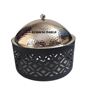 Calentador de alimentos vintage de metal Diseño de forma redonda Venta al por mayor Cazuela Suministros para hoteles y restaurantes Calentador de alimentos de metal - Product Image 2