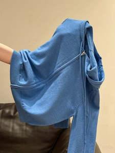 Sweat-shirt pour femme en tricot plat de haute qualité, poids lourd, mélange coton/polyester 280 GSM, taille personnalisée, logo personnalisé, plusieurs options de couleurs unies - Product Image 4