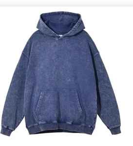 Sudadera con capucha Vintage para hombre y mujer, sudaderas desgastadas, jersey de lavado mineral desgastado, ropa de invierno, nueva Sudadera con capucha lavada mineral - Product Image 3