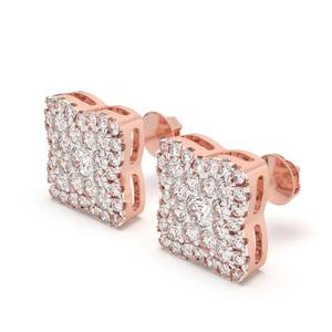 ต่างหูห่วงเพชรทองคำ 18K สุดหรู ยอดนิยม เครื่องประดับสุดสง่างาม เหมาะสำหรับงานอีเว้นท์ งานปาร์ตี้ และโอกาสพิเศษ - Product Image 2