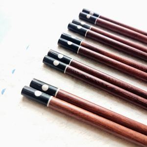 Baguettes en bois de rose 25cm, Logo personnalisé, fabricant d'usine, matériel écologique, ensemble de vaisselle d'origine fait à la main du Vietnam, vente en gros - Product Image 3