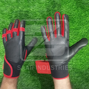 Professional Baseball Batting Gloves High Quality Breathable Leather Lightweight Durable <b>Hook</b> Loop Closure Customizable Sizes - Product Image 5