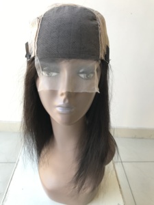 Export Raw Unprocessed Indian Temple 18'' Natural Silky Straight 4x4 Frontal Remy Tangle-Free Hd <b>Lace</b> Wigs Single Donor Hair - Product Image 6