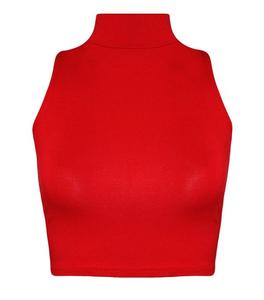 Top New Deal col roulé sans manches haut court pour les femmes pour formel et décontracté confortable conception de couleur personnalisée fabriqué au Bangladesh - Product Image 1