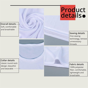 T-shirts sublimés en polyester personnalisés impression OEM vêtements de sport respirants chemises de sport avec logo et options de marque privée - Product Image 5