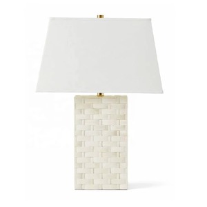 Lámpara de mesa de hueso natural con acabado de latón antiguo sin sombra, lámpara de noche elegante para sala de estar, oficina, decoración de regalo para el hogar - Product Image 6