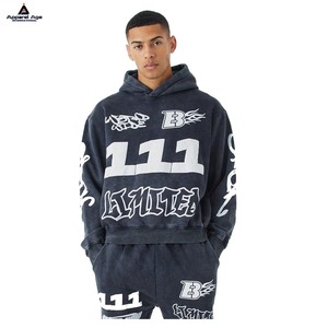 ชุดวอร์มสำหรับผู้ชายชุดวอร์มแฟชั่นแบบสวมหัวทรงหลวมพิมพ์ลายจุดและ3D ใหม่สไตล์ฮิปฮอป - Product Image 3