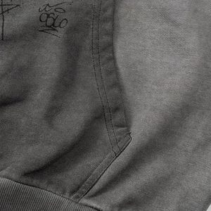 เสื้อฮู้ดพิมพ์ลายสำหรับผู้ชายเสื้อมีฮู้ดสำหรับผู้ชายโลโก้ปักตามสั่ง - Product Image 6