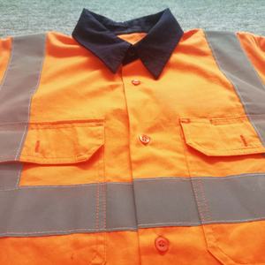 Polos de sécurité personnalisés haute visibilité pour hommes, vêtements de travail résistants, polos de sécurité réfléchissants pour la construction - Product Image 6