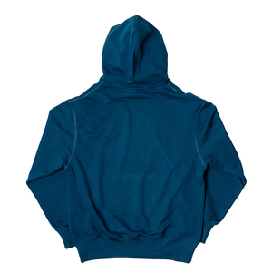Sweat à capuche en molleton de coton pour hommes Style baggy oversize Sweat à capuche à poche kangourou de couleur bleue de haute qualité pour hommes avec service OEM - Product Image 2