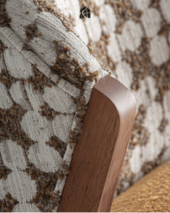 Silla de Comedor Zelvarielle de Madera de Teca Sólida de Lujo, Muebles de Comedor Premium Hechos a Mano, Elegantes y Modernos de Mediados de Siglo, con Microfibra - Product Image 6