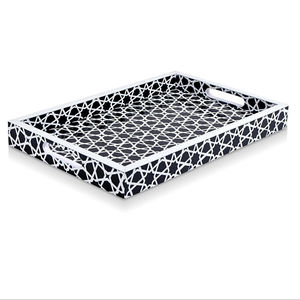 Bandeja decorativa para servir de resina hecha a mano Venta caliente Nuevo diseño para uso doméstico Tamaño personalizado para regalos ocasionales a precio al por mayor - Product Image 1