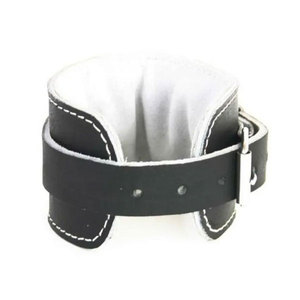 สายรัดข้อเท้าสำหรับออกกำลังกายหนังวัวและไนลอนสำหรับยกน้ำหนักและยกออกกำลังกาย - Product Image 3