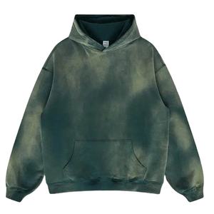 Sudadera con Capucha Extra Grande de Algodón de Punto de Alta Calidad 2026, 300 g/m², con Logotipo Personalizado, Unisex, Negra, Gruesa, para Hombre, al por Mayor - Product Image 6